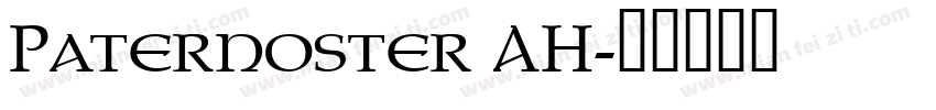 Paternoster AH字体转换